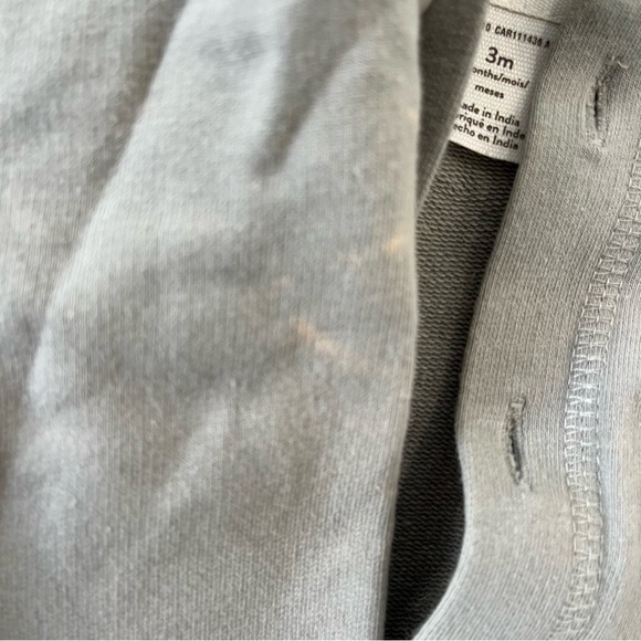 Little Planet Carters 3 piece set sage maroon cardign  0-3 months baby neutral - Picture 6 of 12